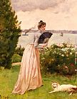 La Dame A L'Eventail by Alfred Stevens